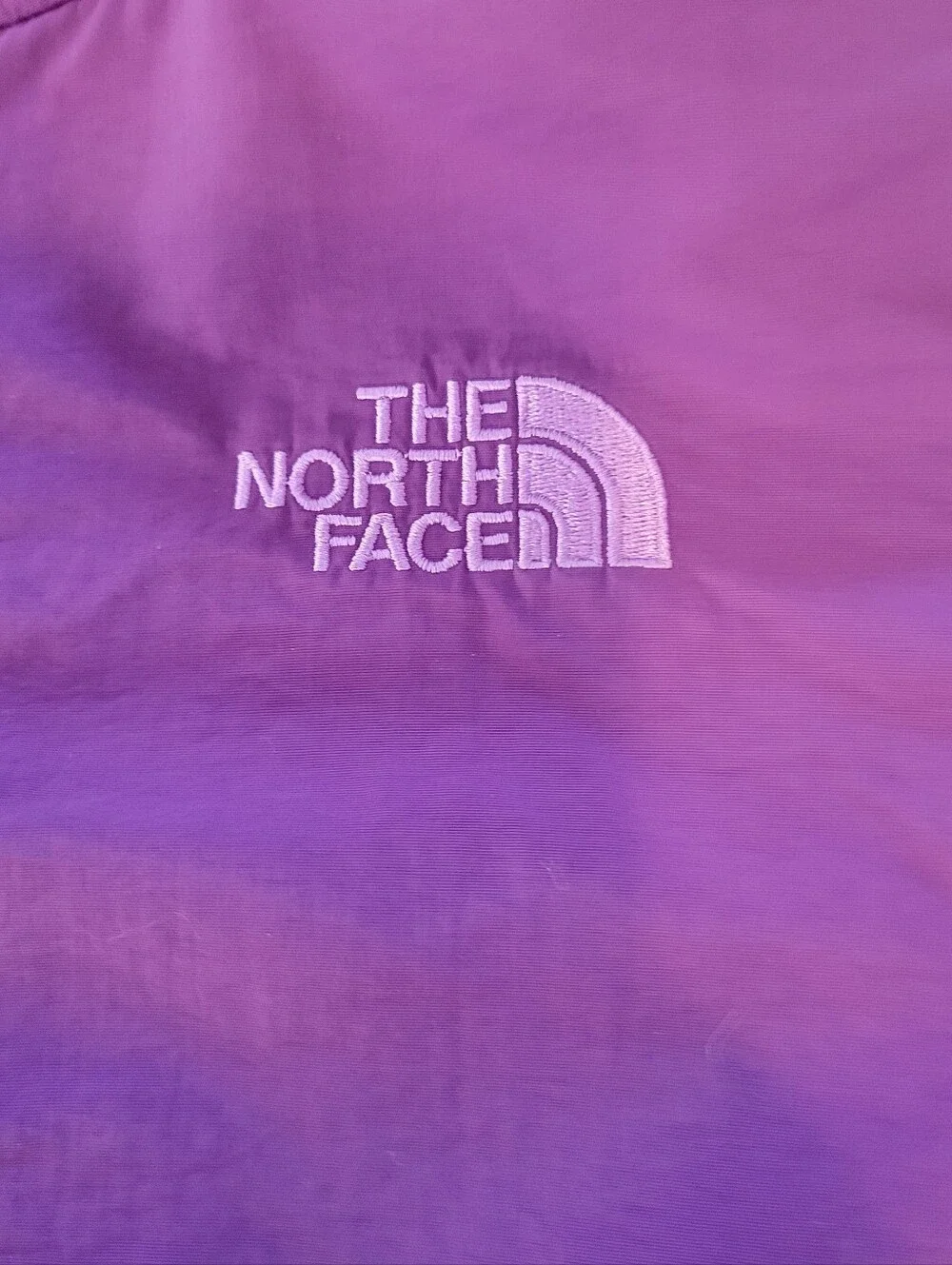 The North Face Girl's Purple Denali Fleece Hoodie Zip-Up Jacket Size S (7/8)